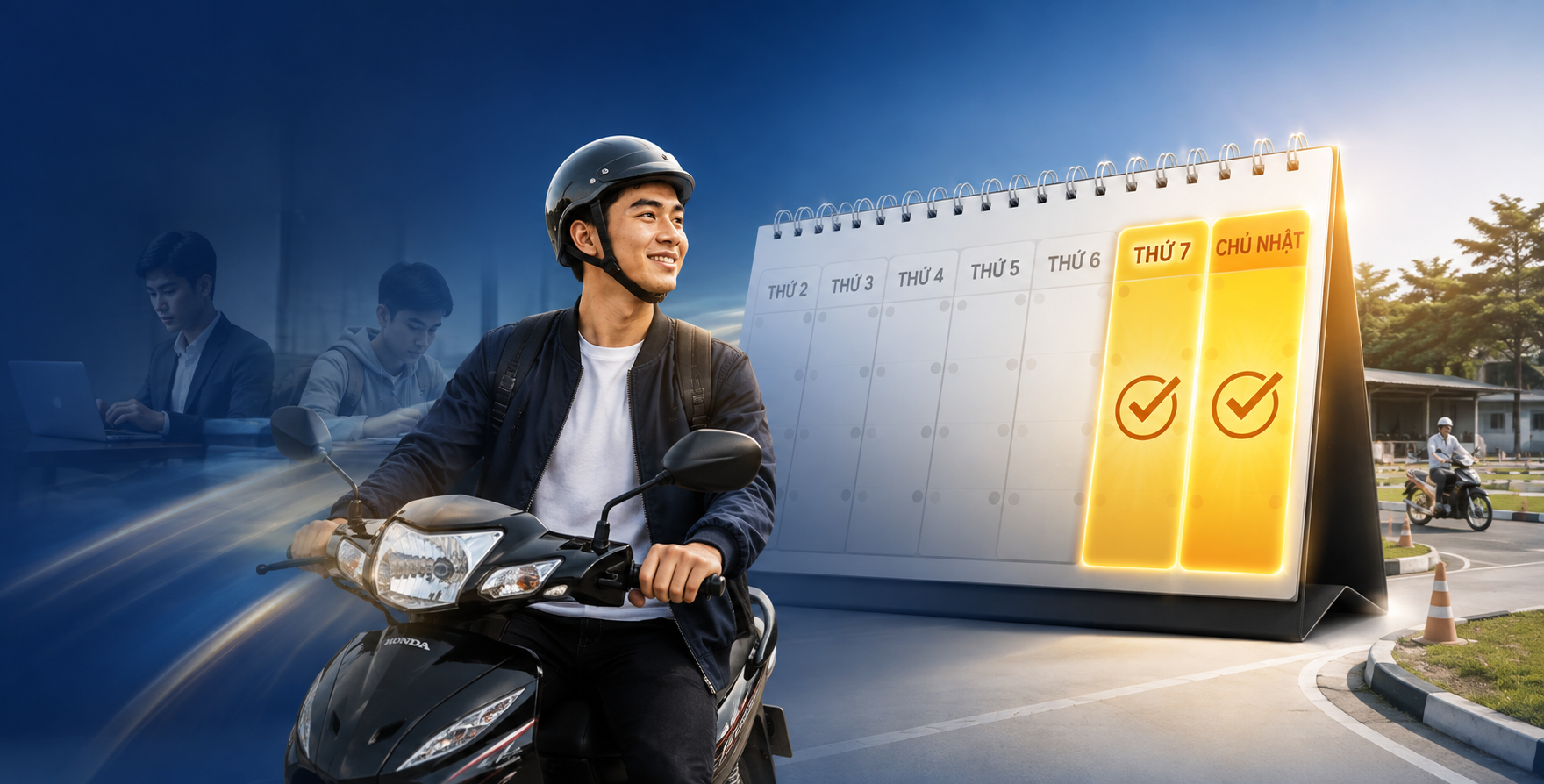 Thi Cuối Tuần – Không Ảnh Hưởng Công Việc